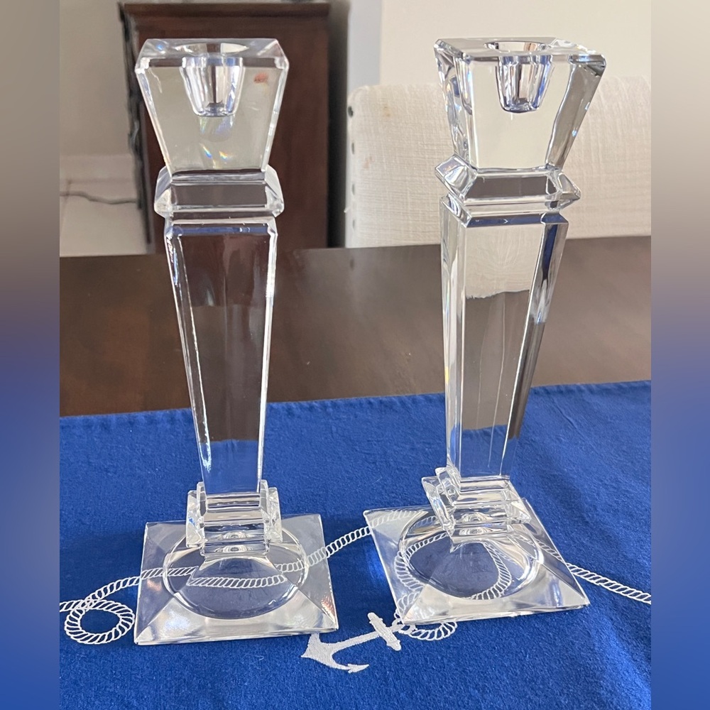 Modern Elegant Crystal Candle Holders